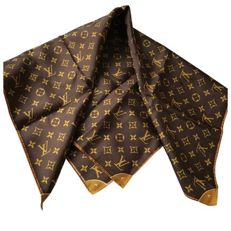 louis vuitton silk scarf real or fake|vintage Louis Vuitton scarf.